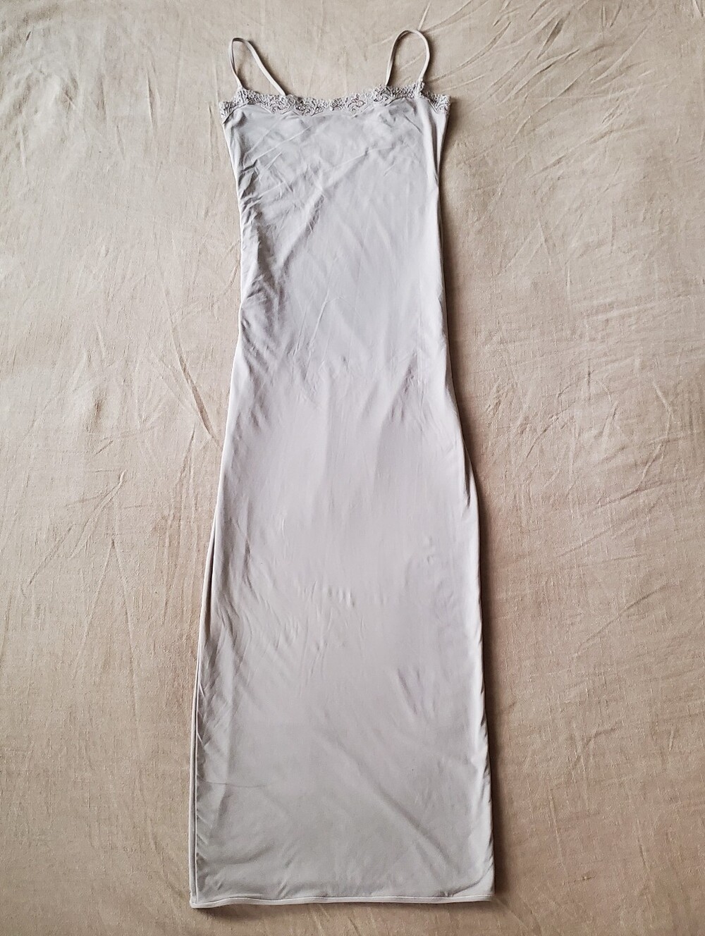 Skims Fits Everybody Lace Long Slip Dress M